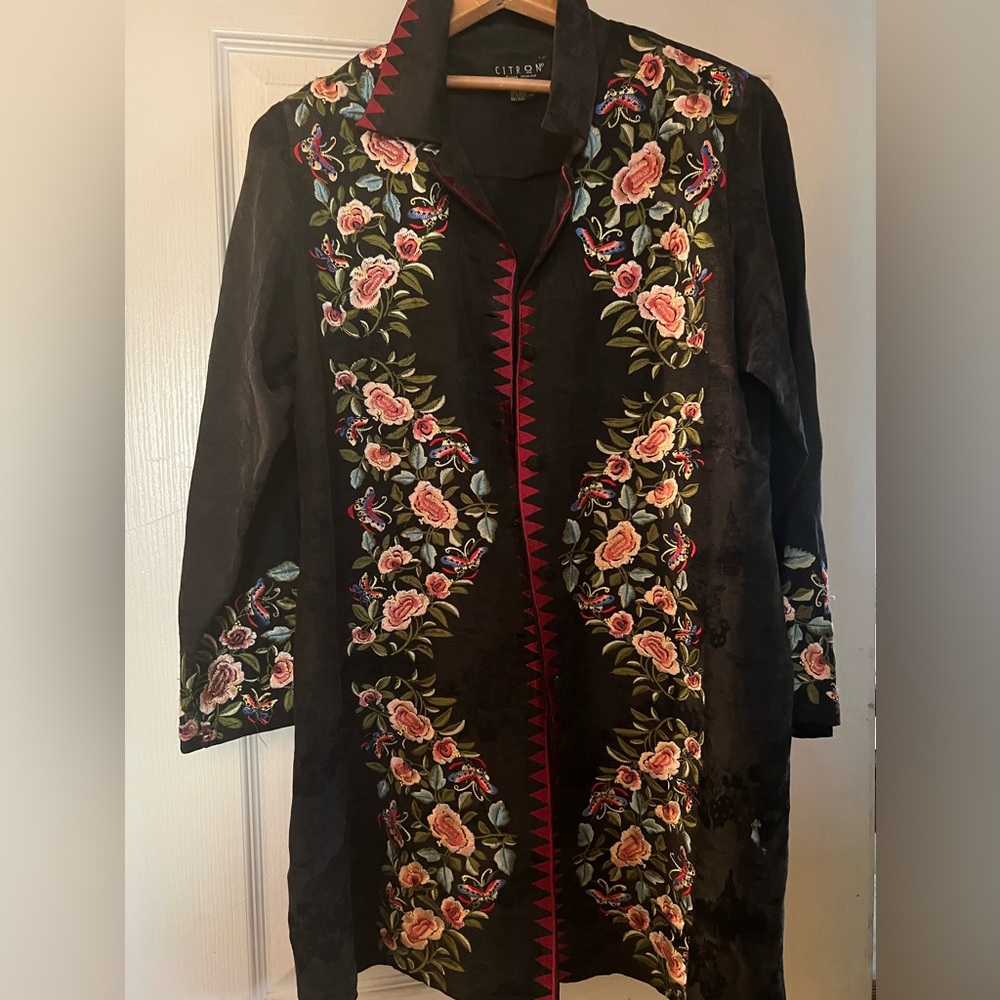Festival/concert embroidered shirt/dress by Citron of Santa Monica size medium